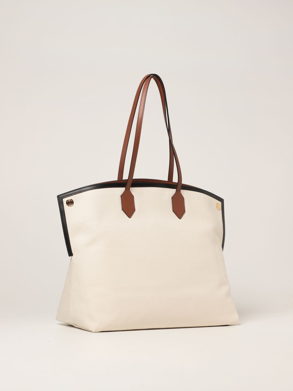 Burberry - Large Logo Graphic Cotton Canvas Society Tote  HBX - Globally  Curated Fashion and Lifestyle by Hypebeast