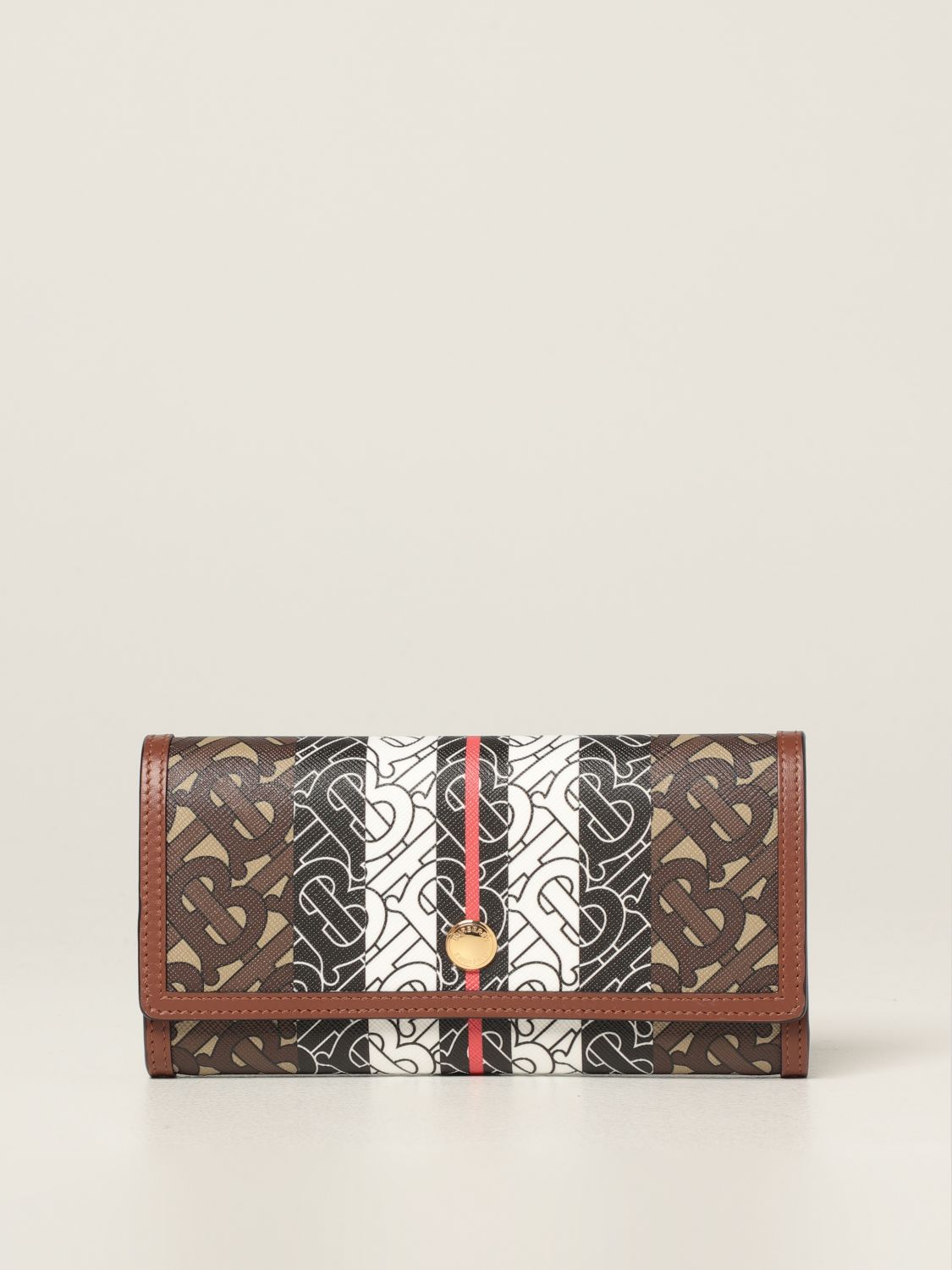 Burberry Monogram Print E-Canvas Card and Phone Case with Strap
