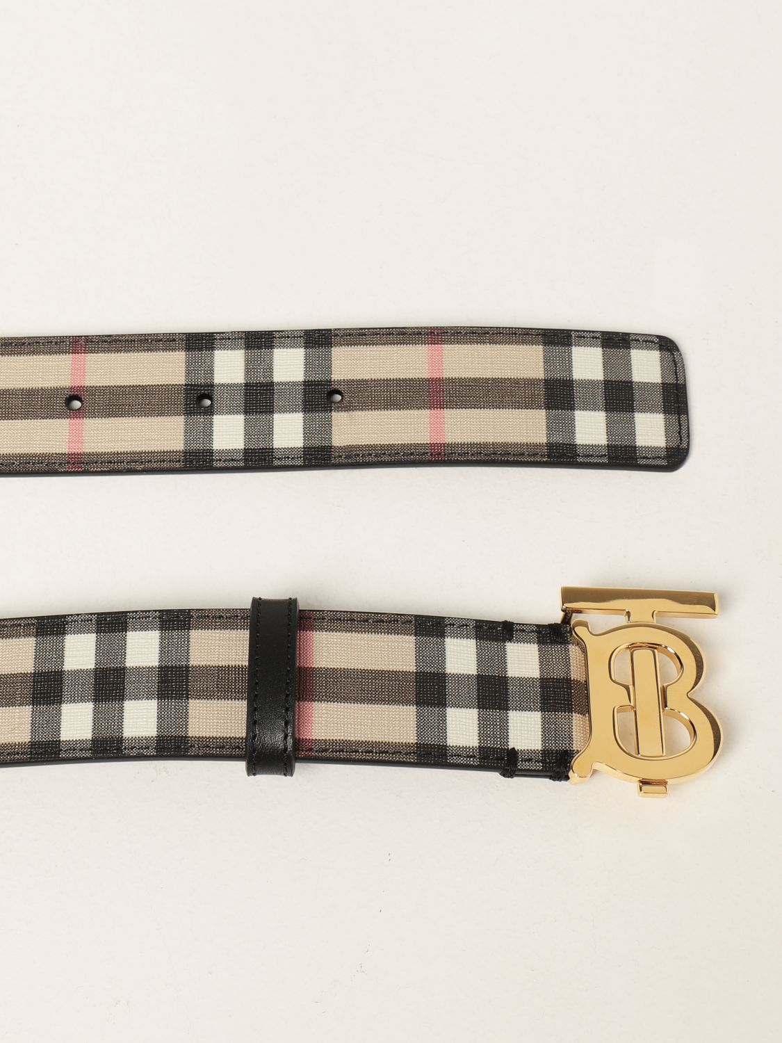 Cloth belt Burberry Beige size 90 cm in Cloth - 25912194