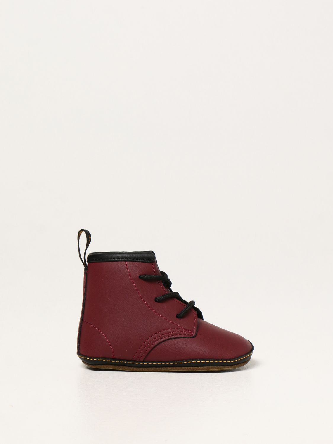 Shoes Dr. Martens: Dr. Martens 1460 shoe in rubberized leather burgundy 1