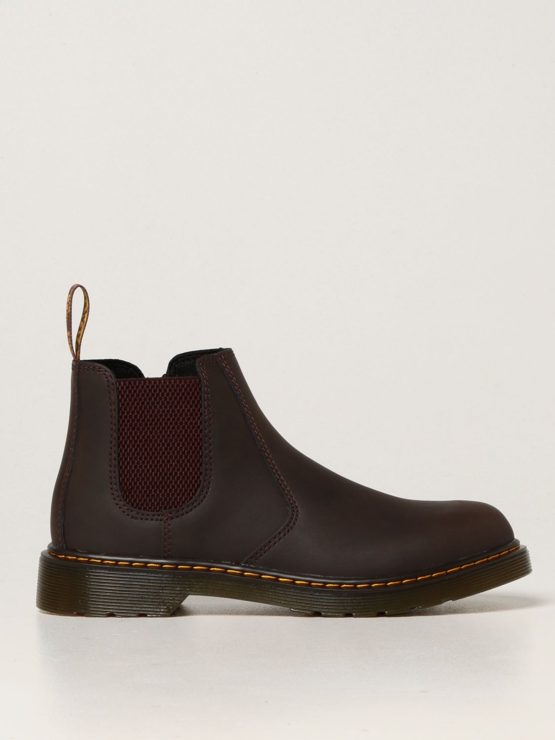 DR. MARTENS: 2976 Y Chelsea boots in leather | Shoes Dr. Martens Kids Brown | Shoes Dr. Martens 25854207