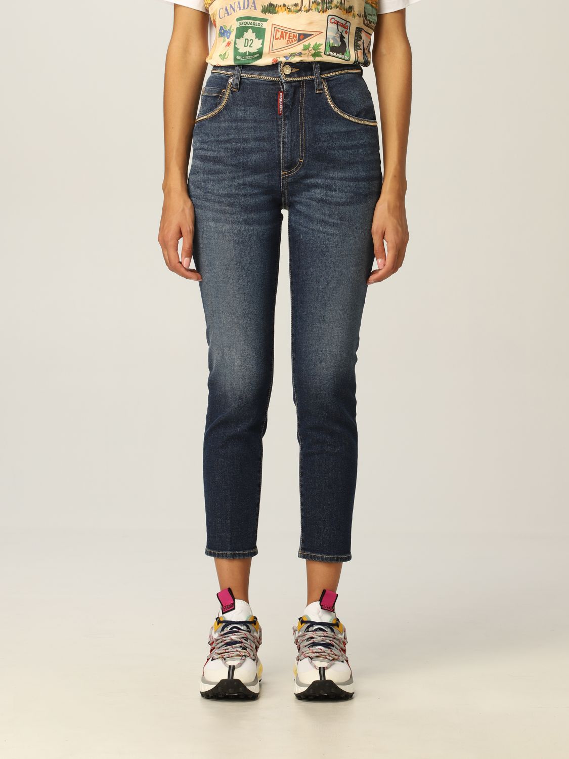 Jeans a vita alta Giglio.com Donna Abbigliamento Pantaloni e jeans Jeans Jeans a vita alta 