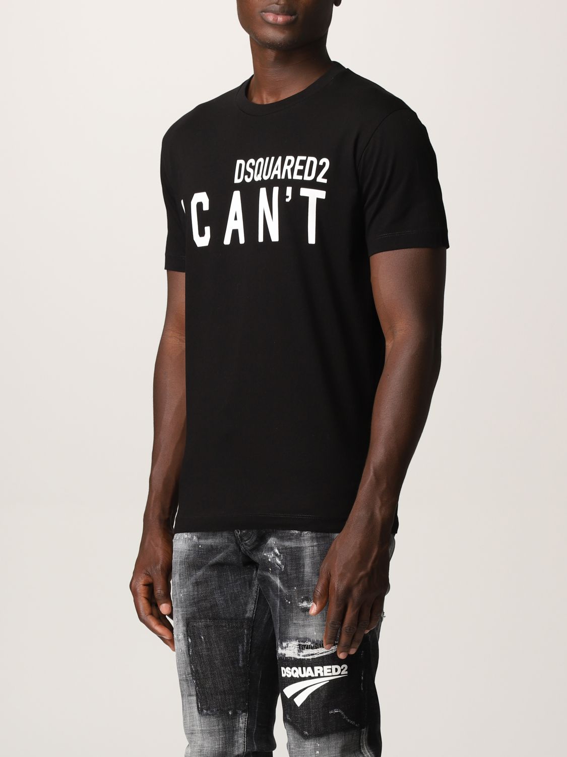 Camiseta Dsquared2: Camiseta hombre Dsquared2 negro 4