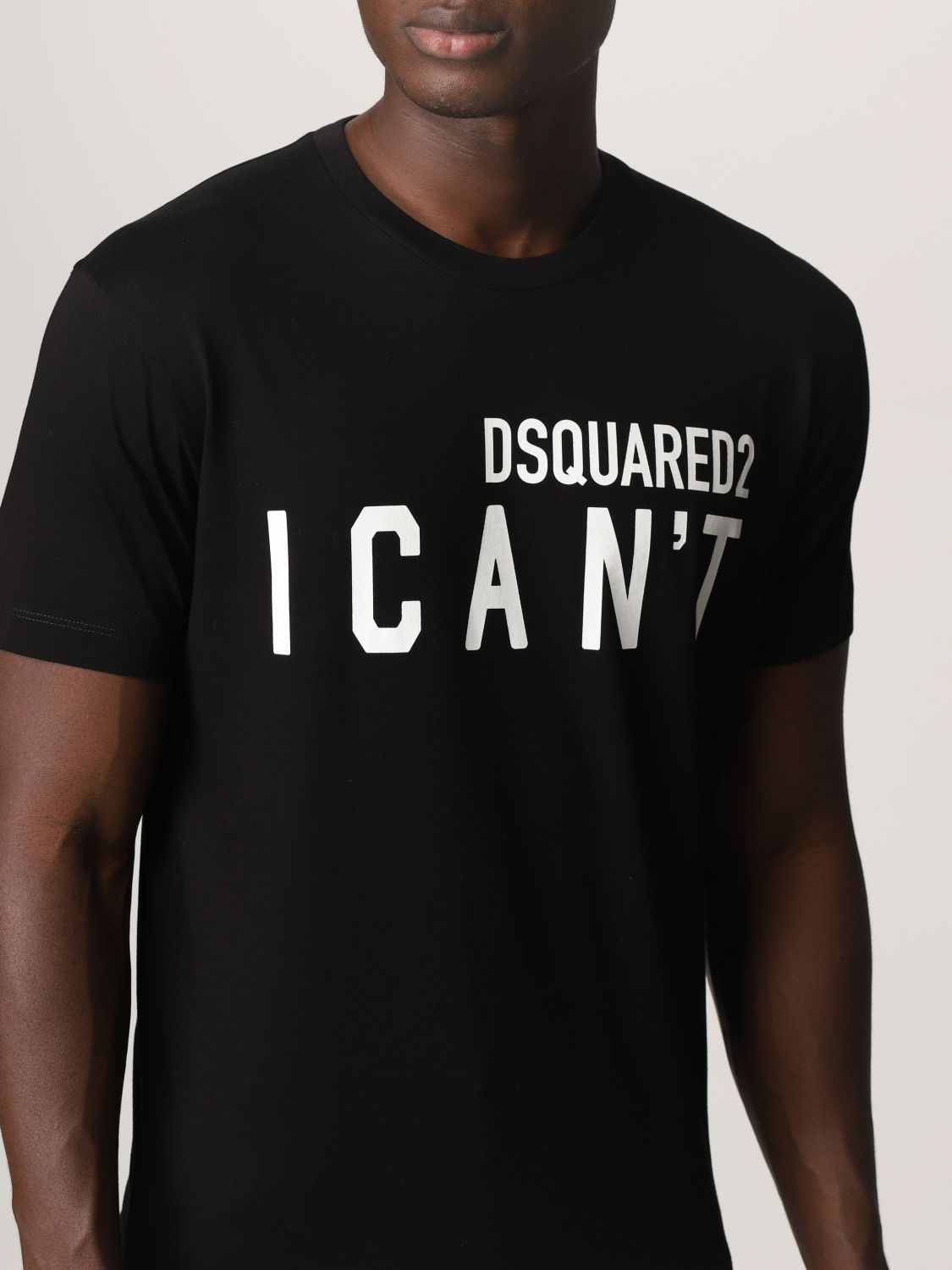 Camiseta Dsquared2: Camiseta hombre Dsquared2 negro 5