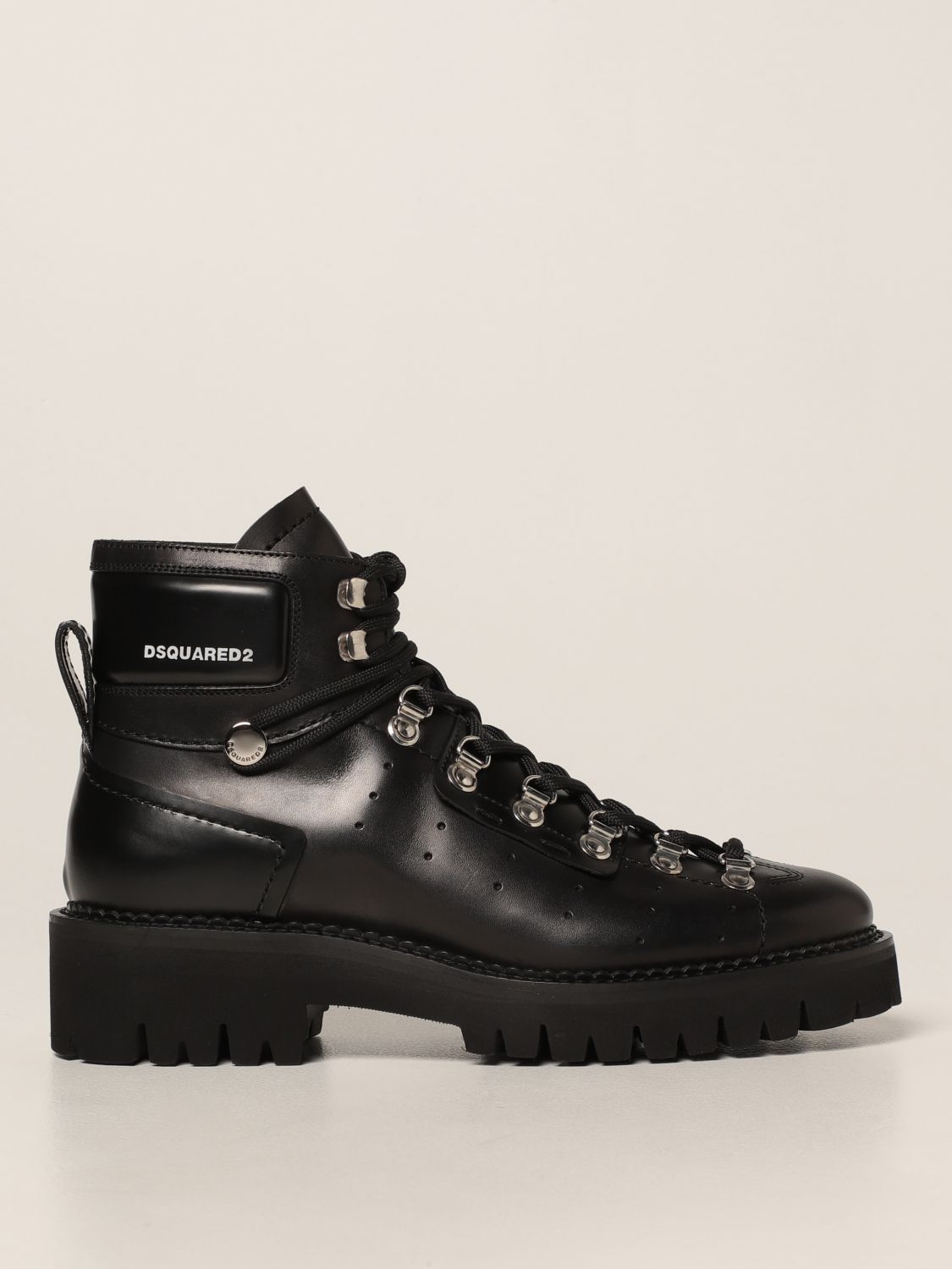 Boots Dsquared2: Dsquared2 Trekking boots in leather black 1