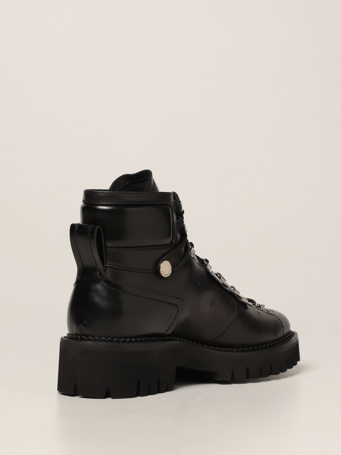 Boots Dsquared2: Dsquared2 Trekking boots in leather black 3