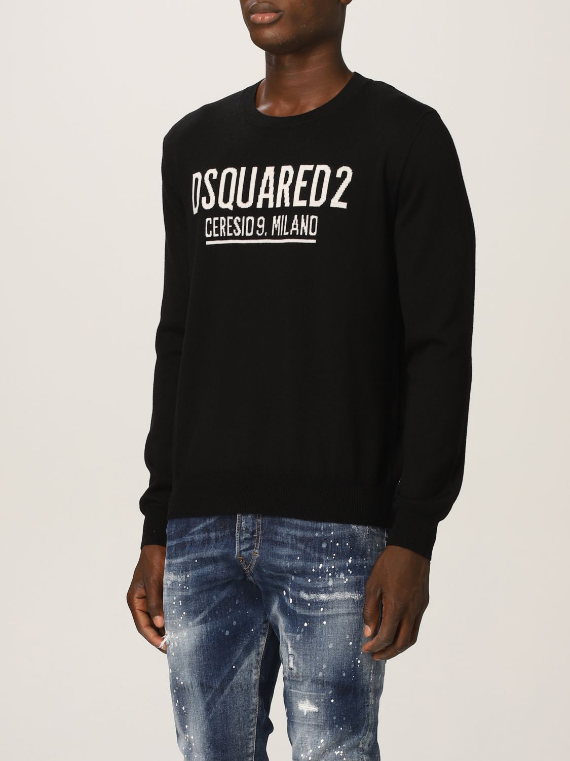 Jersey Dsquared2: Jersey hombre Dsquared2 negro 4