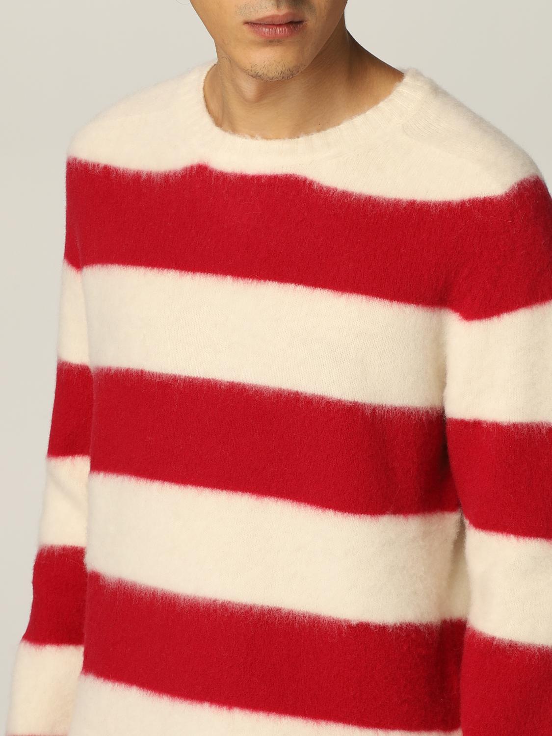 ELEVENTY: sweater in striped wool and 