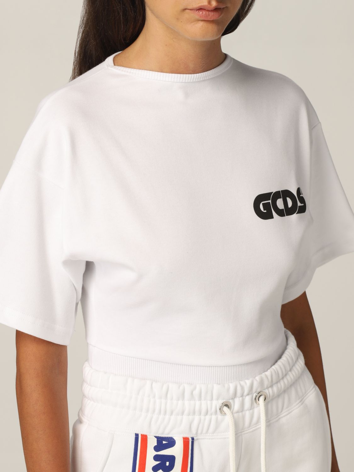 Body Gcds: T-shirt a body Gcds con big logo bianco 5