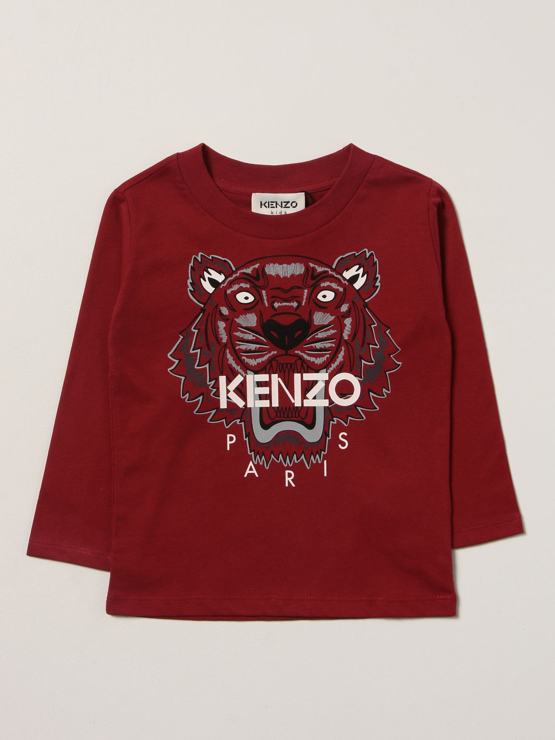 Футболка Kenzo Junior: Футболка Детское Kenzo Junior бургунди 1