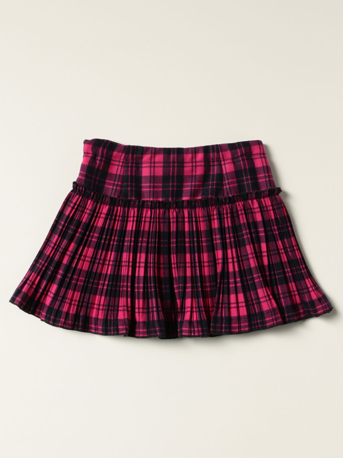 Skirt Il Gufo: Il Gufo mini skirt in tartan viscose blend red 2