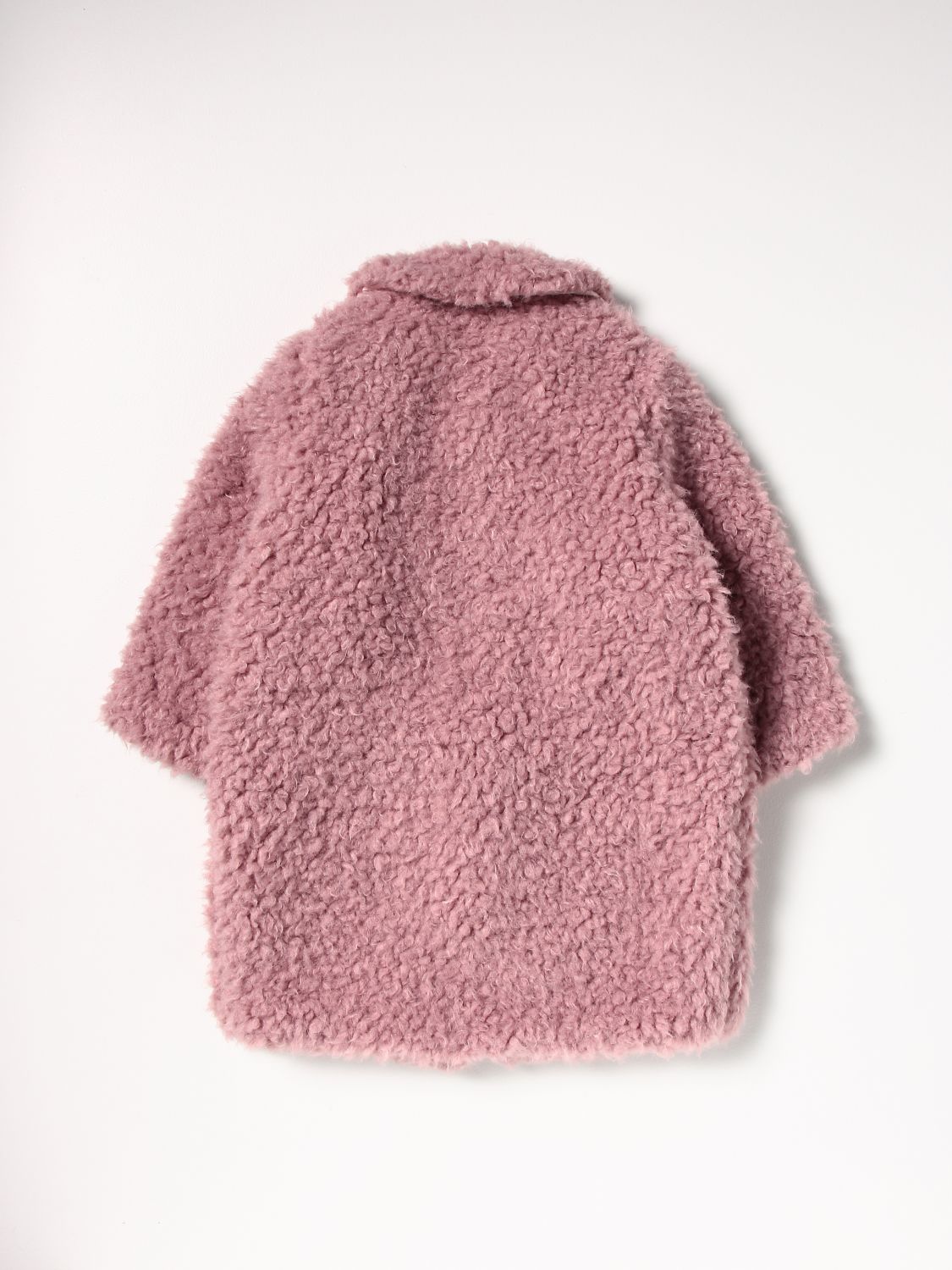 Coat Il Gufo: Coat kids Il Gufo pink 2