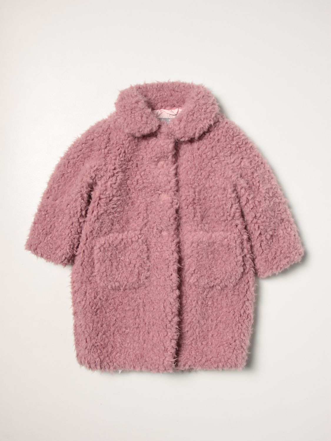 Coat Il Gufo: Coat kids Il Gufo blush pink 1