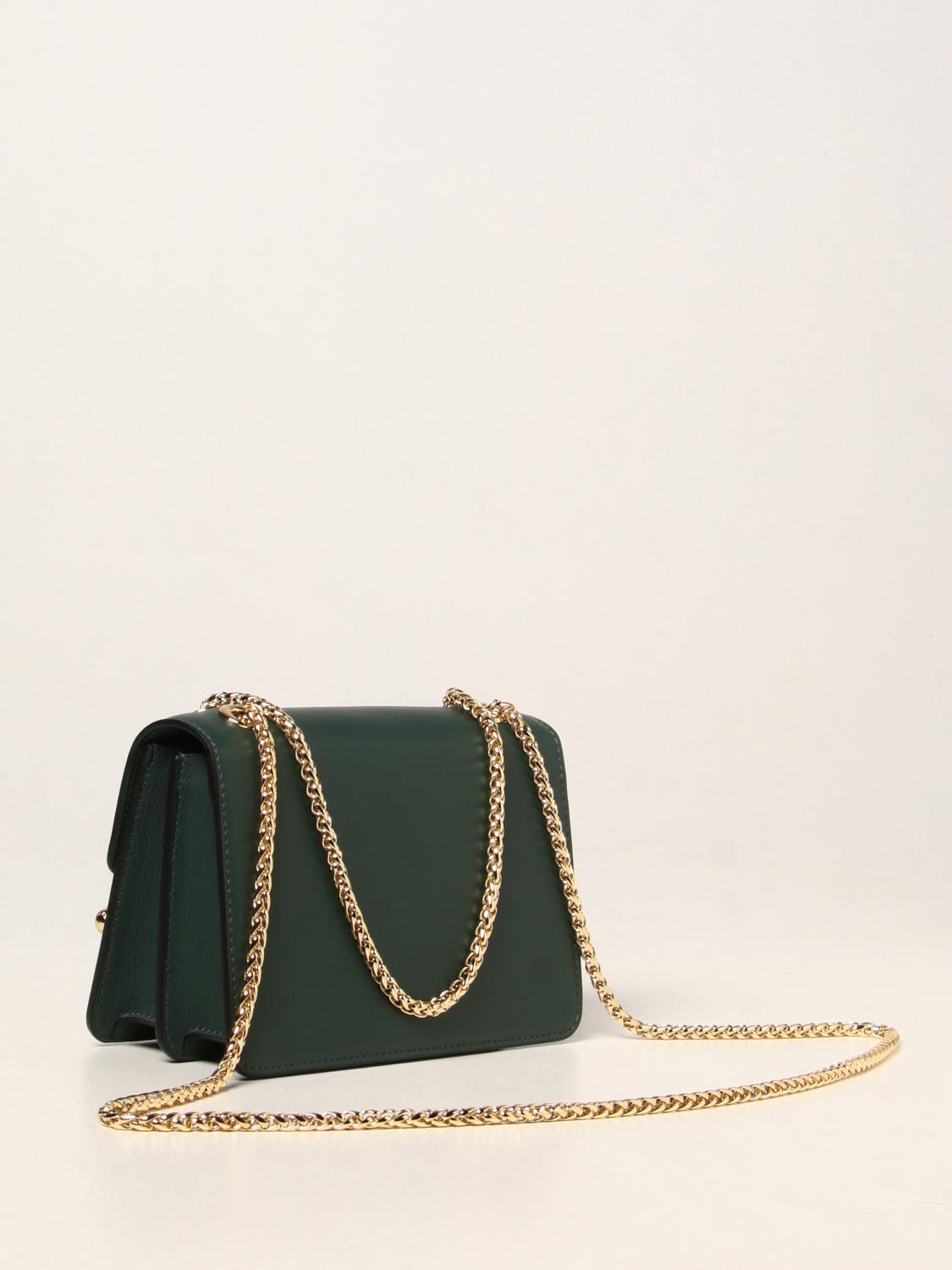 STRATHBERRY East / West mini leather bag Green Mini Bag