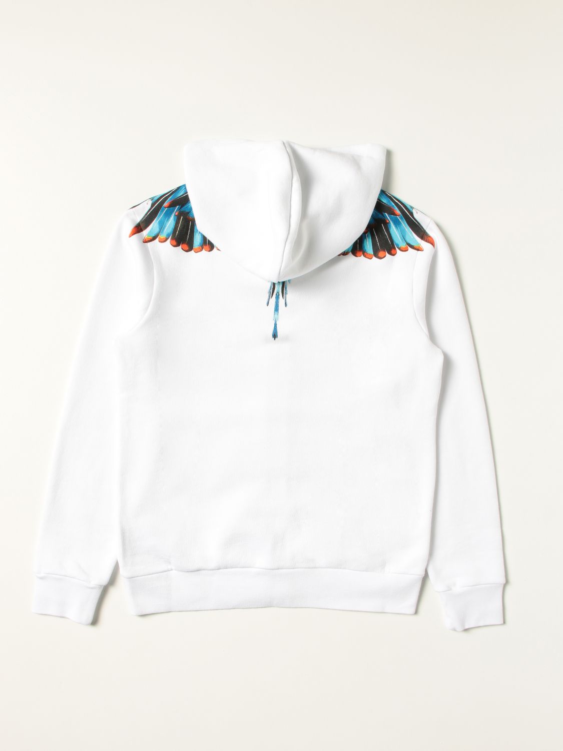 Sweater Marcelo Burlon: Zip with hood print white 2