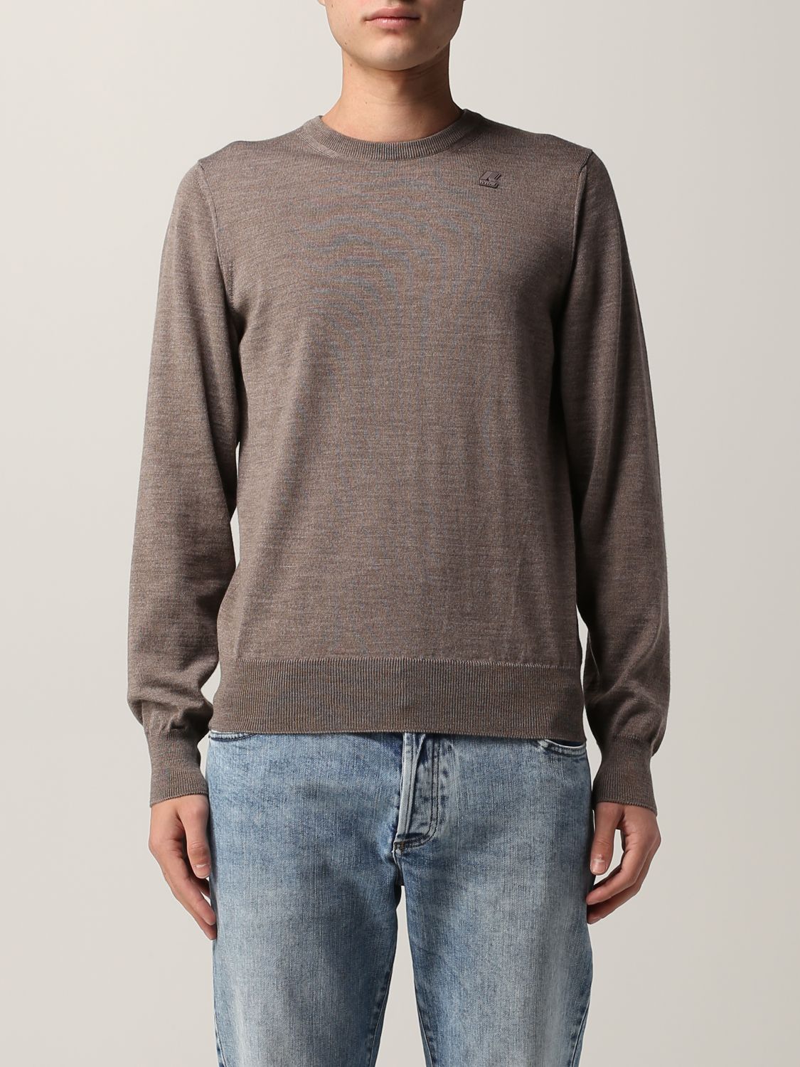 K Way Jumper Men In Beige Modesens