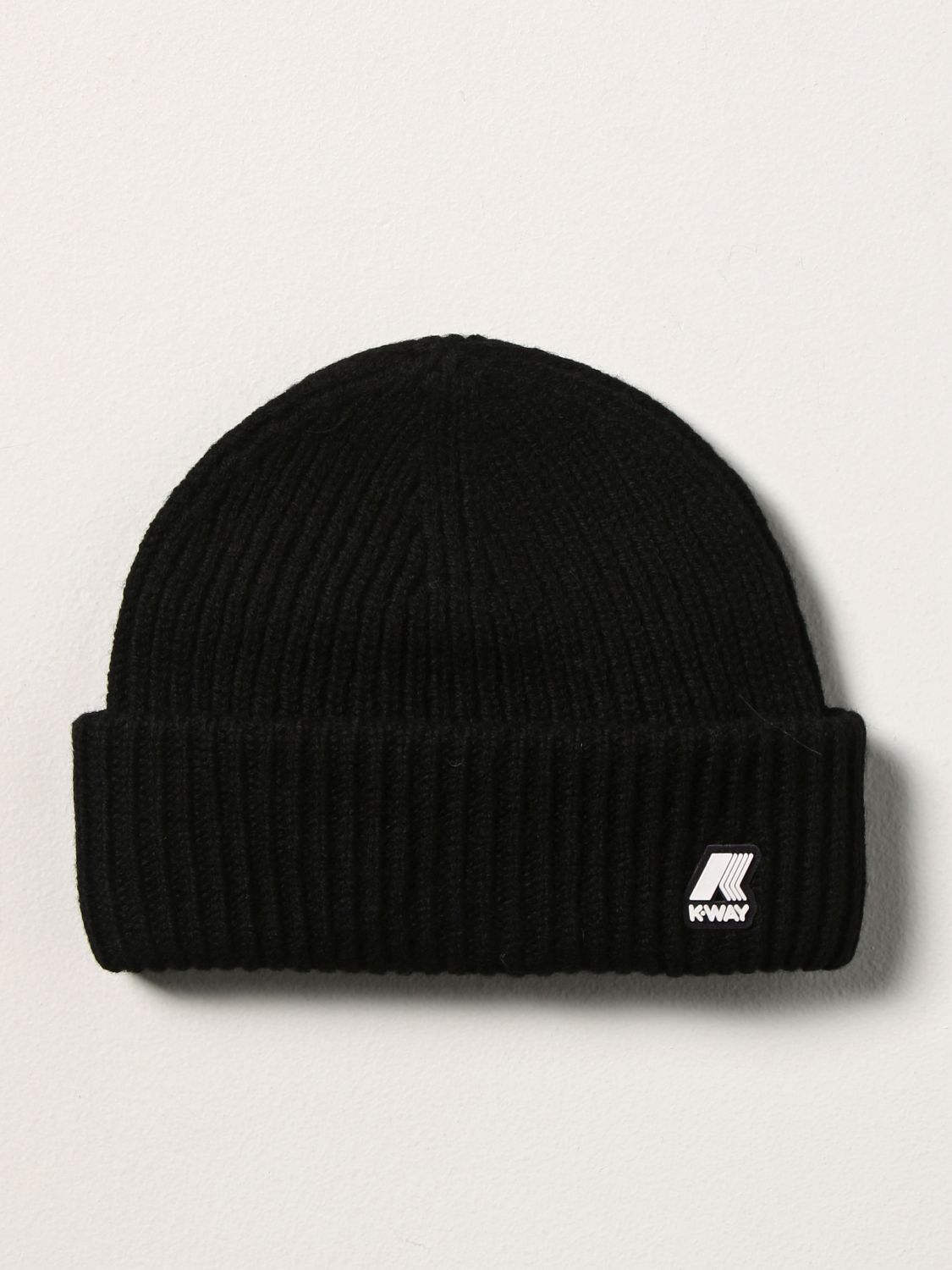 K-WAY: Bobble hat with logo - Black | K-Way hat K3111FW online at ...