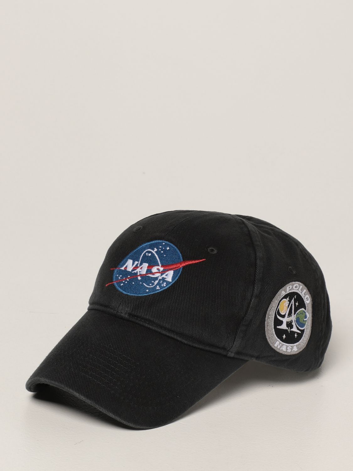 Hat Balenciaga: Balenciaga baseball cap with Nasa logo black 1