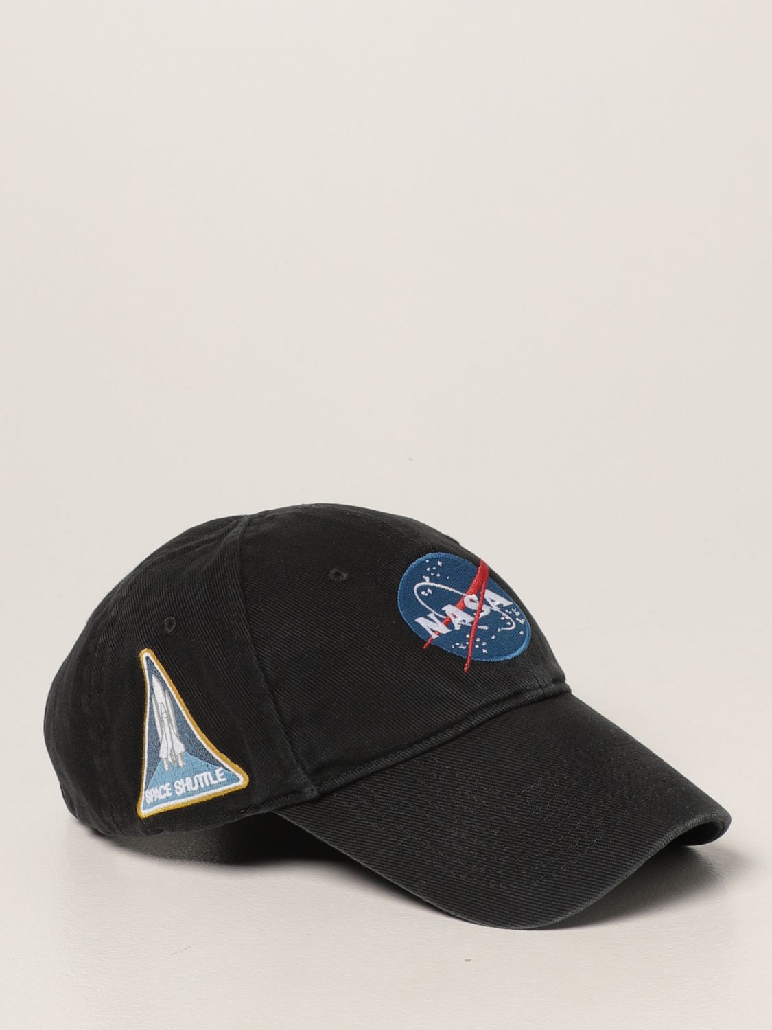 Hat Balenciaga: Balenciaga baseball cap with Nasa logo black 4