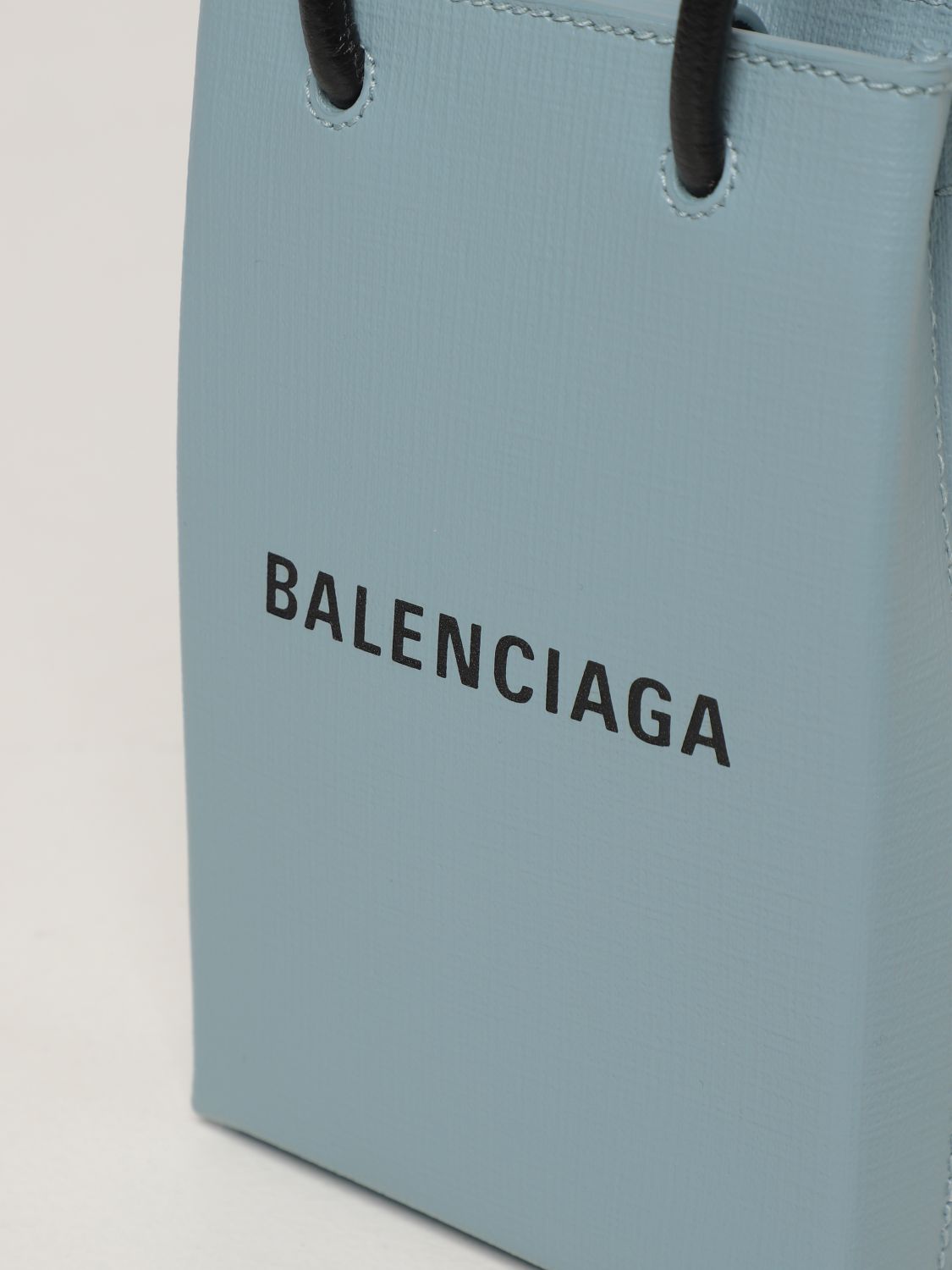 Mini bag Balenciaga: Balenciaga leather shopping bag dust 4