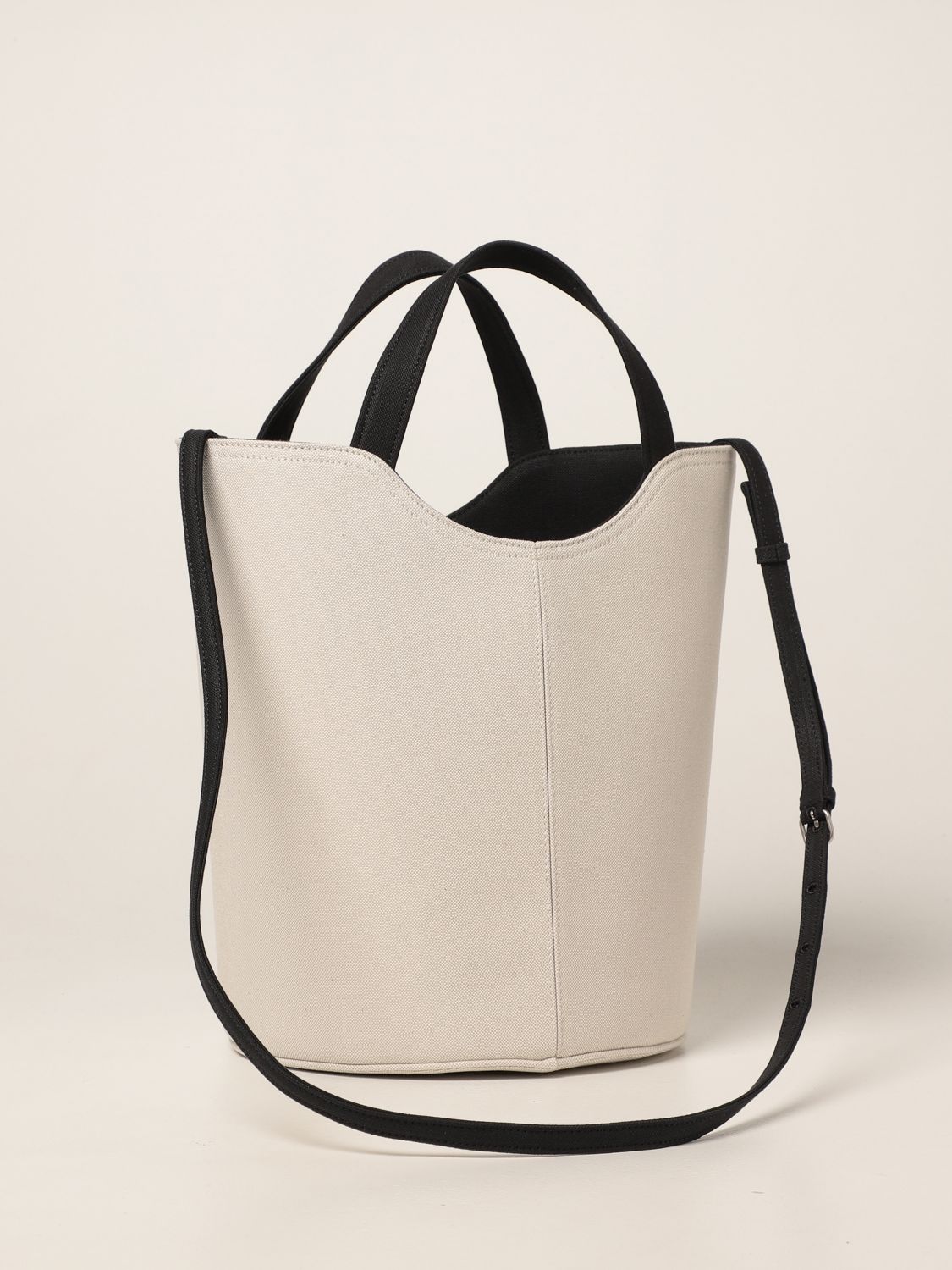 Handbag Balenciaga: Wave Tote M Balenciaga bag in canvas natural 3