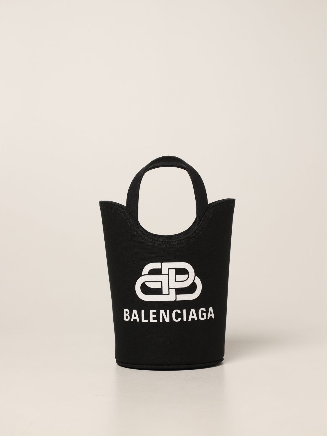 Mini bag Balenciaga: Wave Tote Xs Balenciaga bag in canvas black 1
