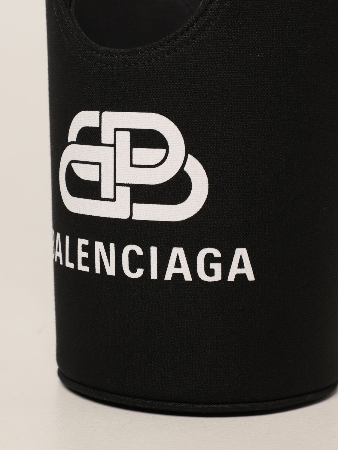 Mini bag Balenciaga: Wave Tote Xs Balenciaga bag in canvas black 4