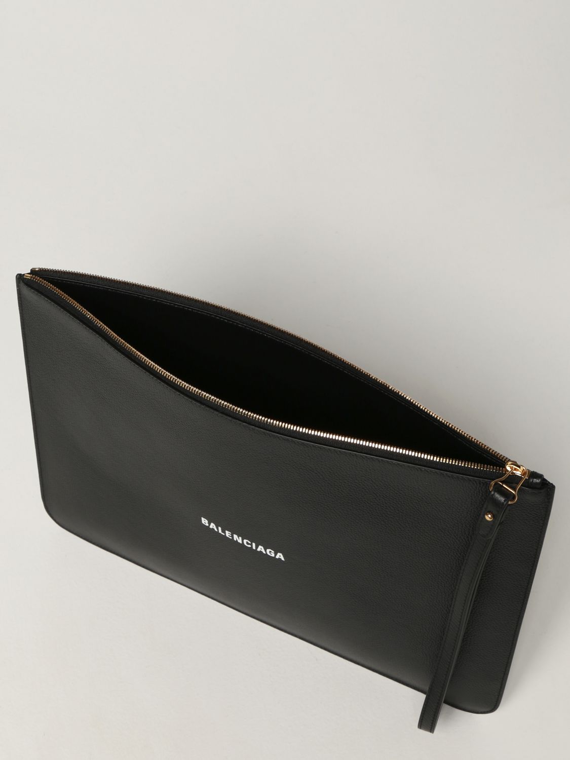 Clutch Balenciaga: L Balenciaga clutch bag in grained leather black 5