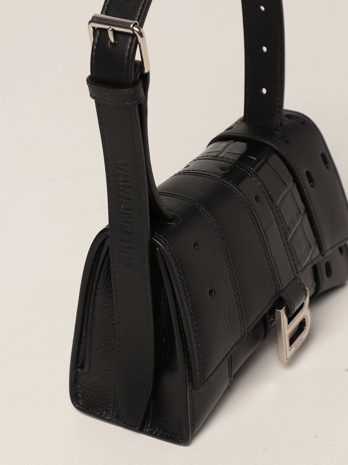 Mini bag Balenciaga: Multibe top handle Xs Balenciaga bag in leather black 4