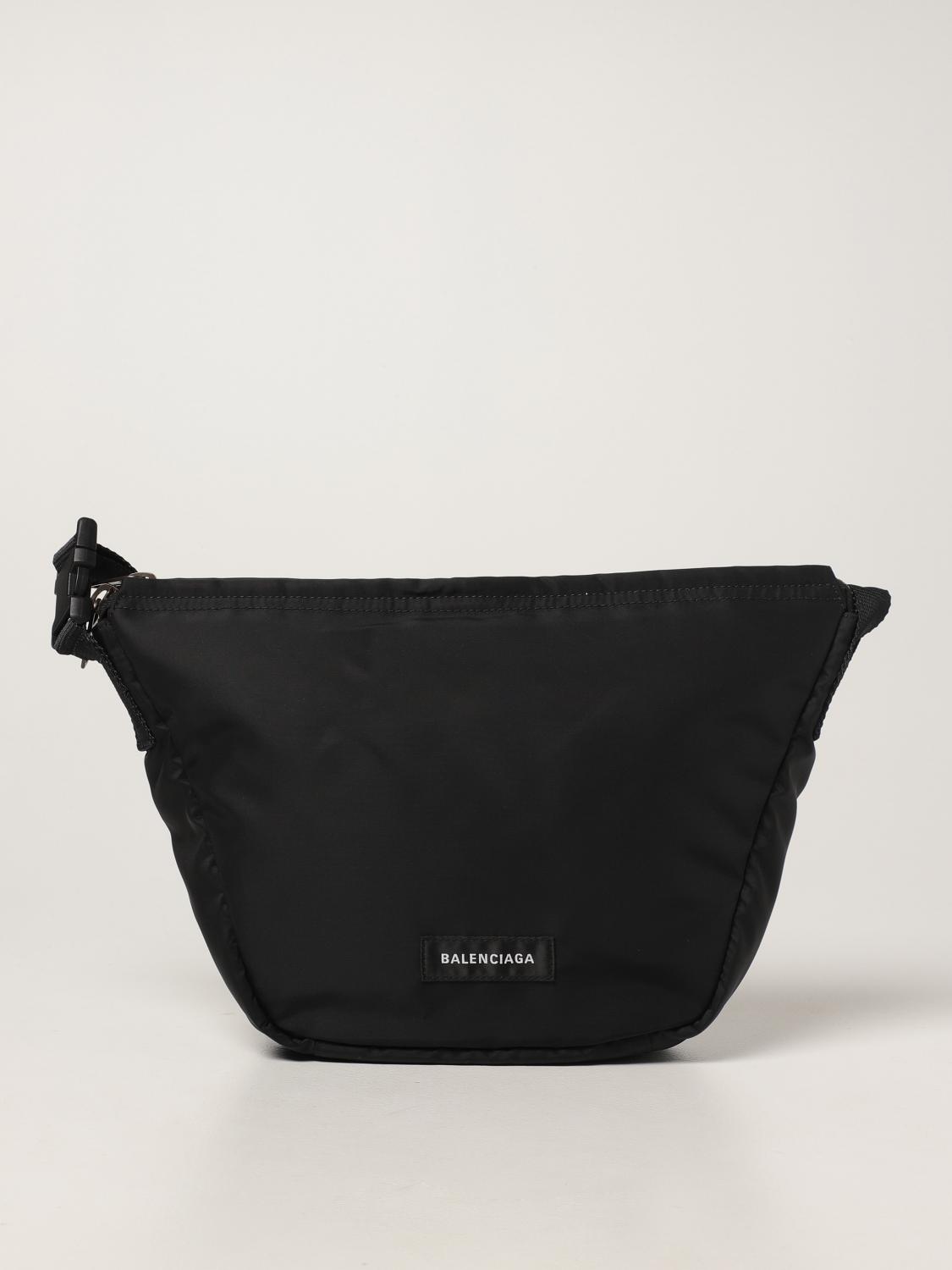 BALENCIAGA Oversized Sling Bag In Recycled Nylon Black Balenciaga 