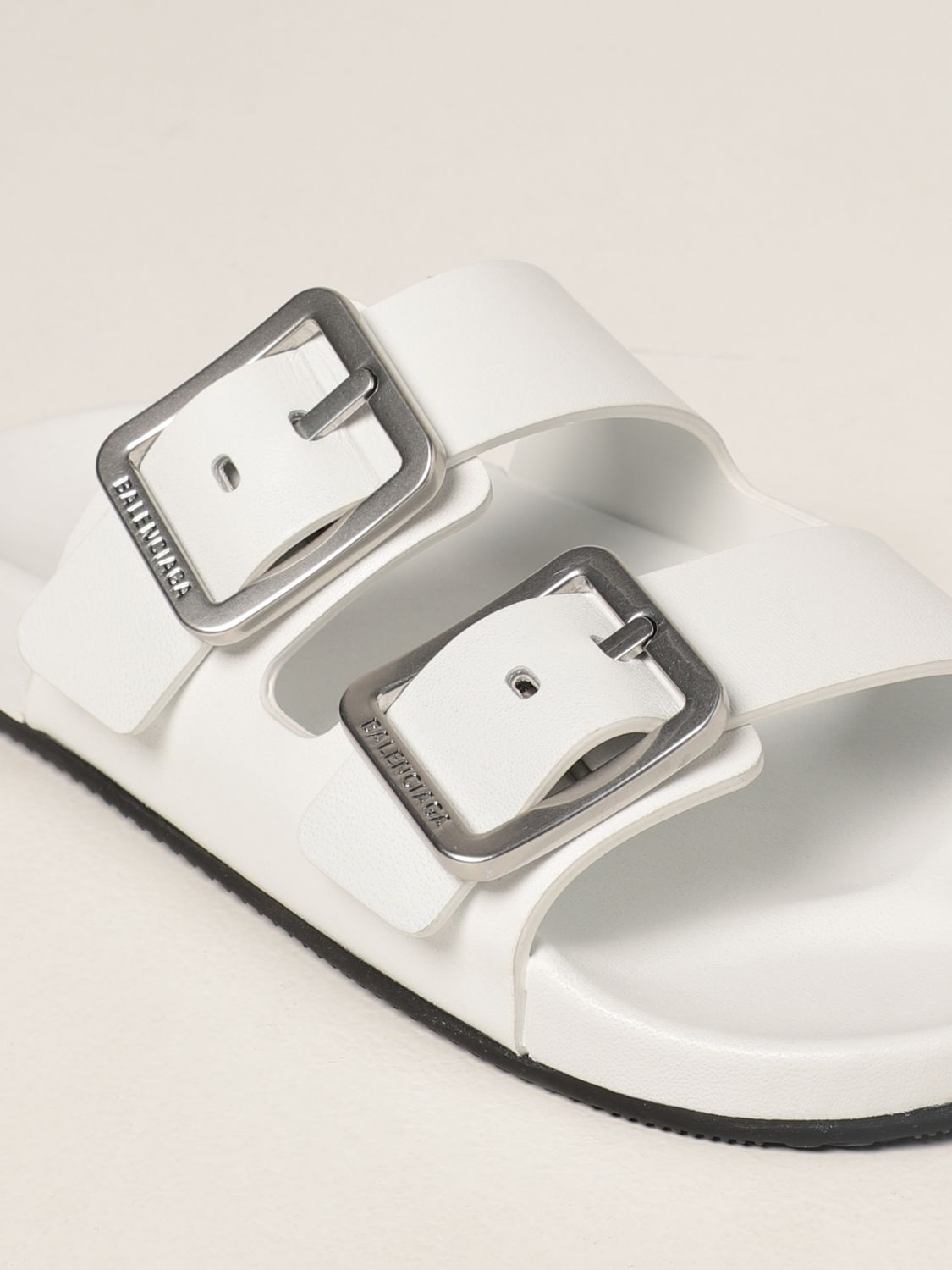 Sandalias planas Balenciaga: Zapatos mujer Balenciaga blanco 4