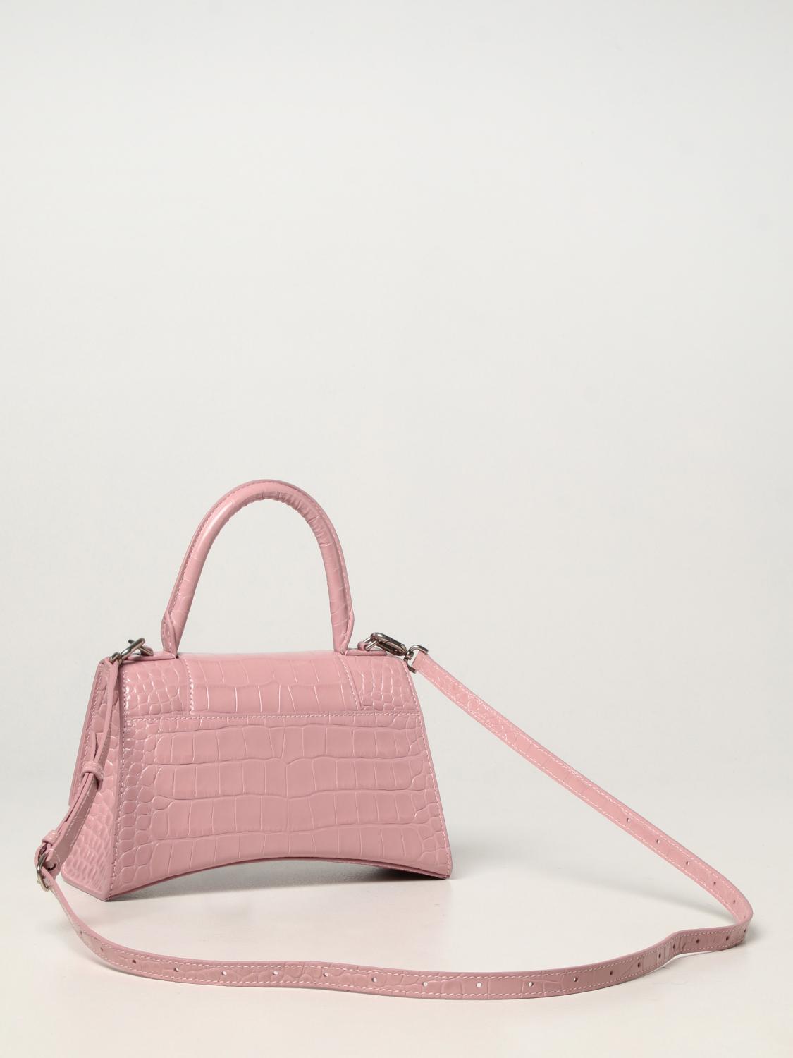 Balenciaga 593546 1QJ4Y HOURGLASS SMALL Bag Pink