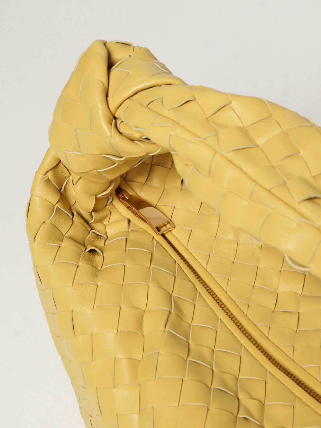 Jodie leather handbag Bottega Veneta Yellow in Leather - 32297493