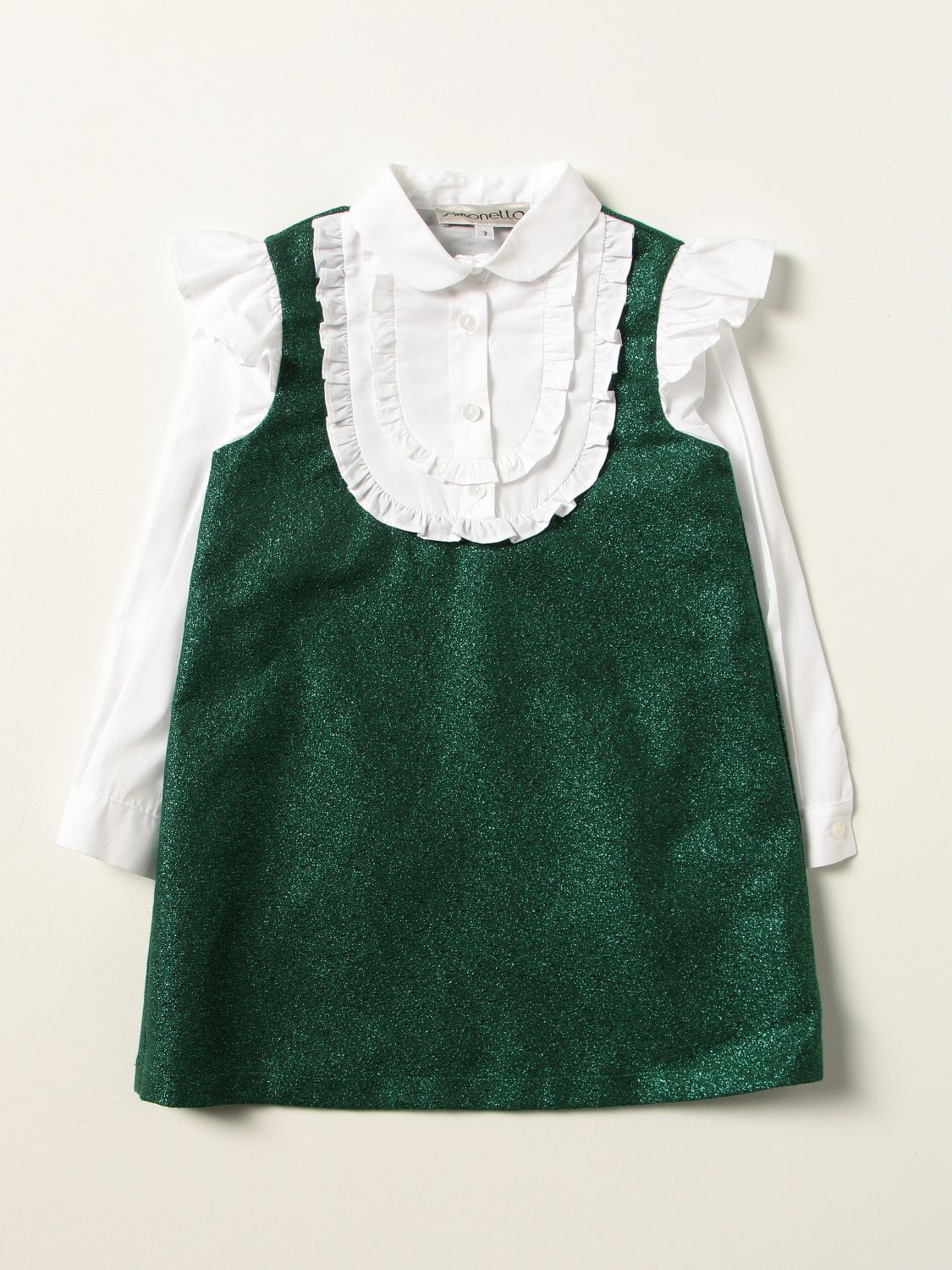 Dress Simonetta: Dress kids Simonetta green 1