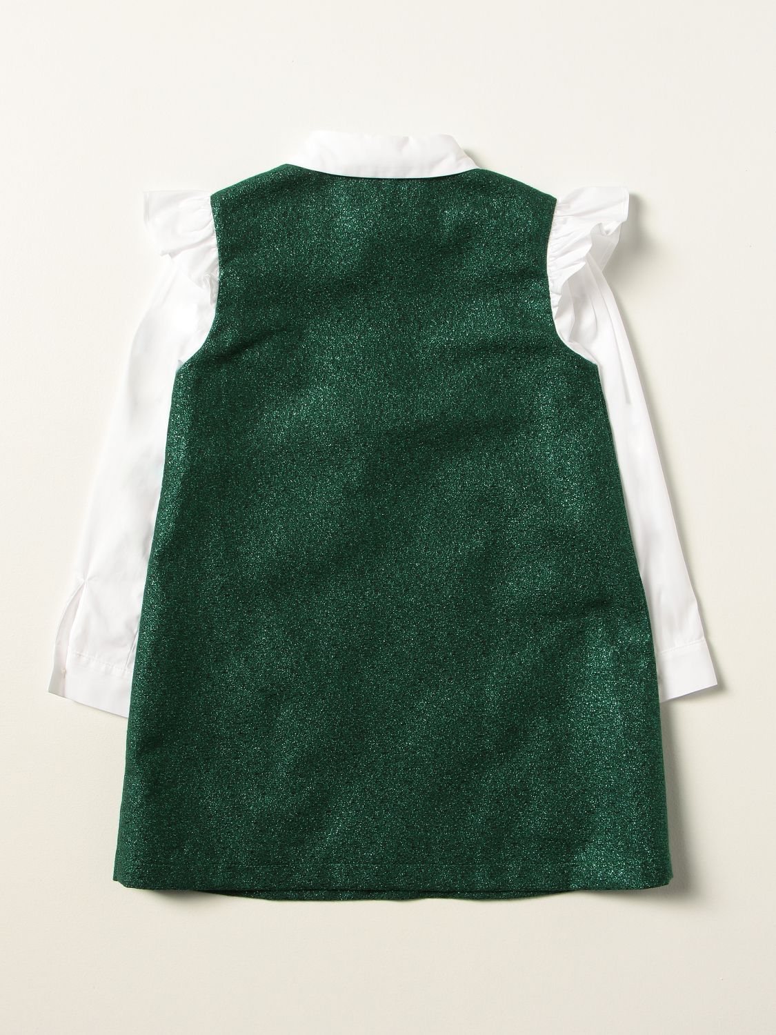 Dress Simonetta: Dress kids Simonetta green 2