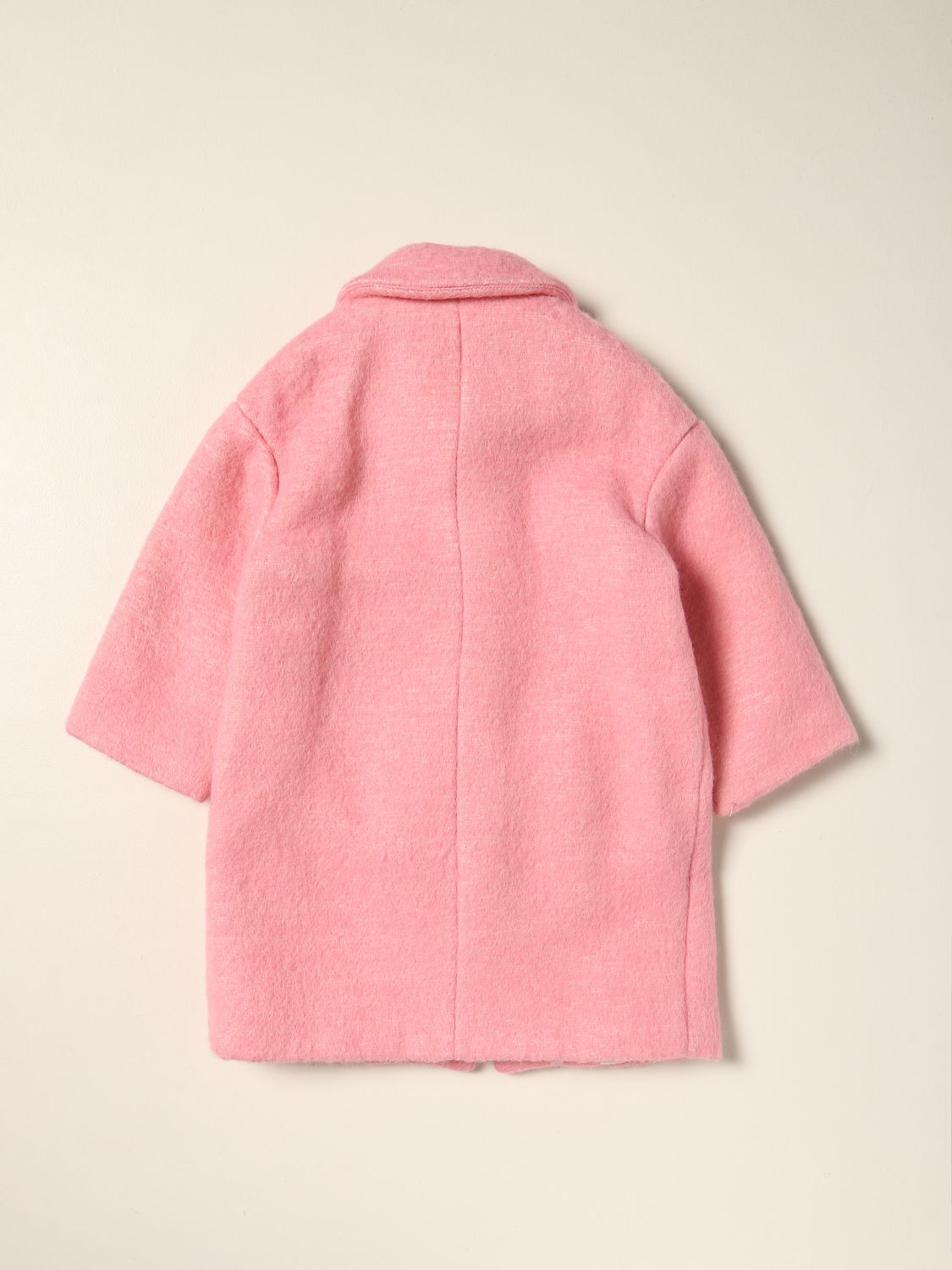 Cappotto Simonetta: Cappotto Simonetta in misto cotone e lana rosa 2