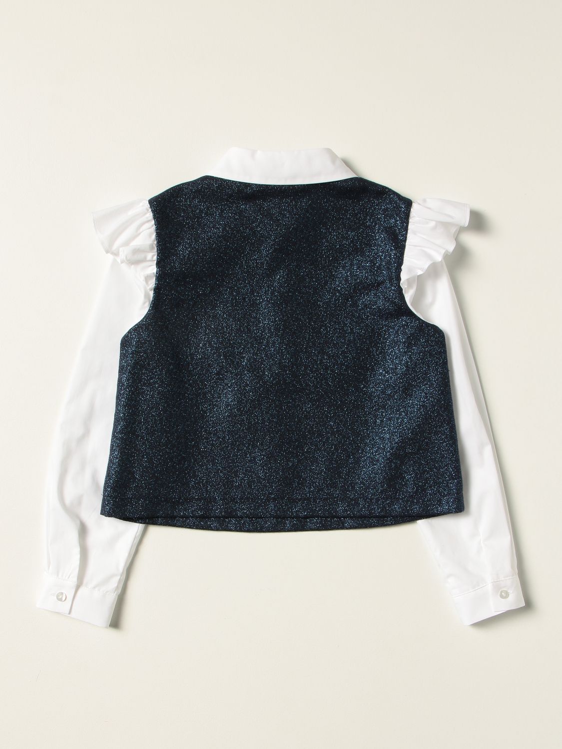 Рубашка Simonetta: Блузка Детское Simonetta синий 2