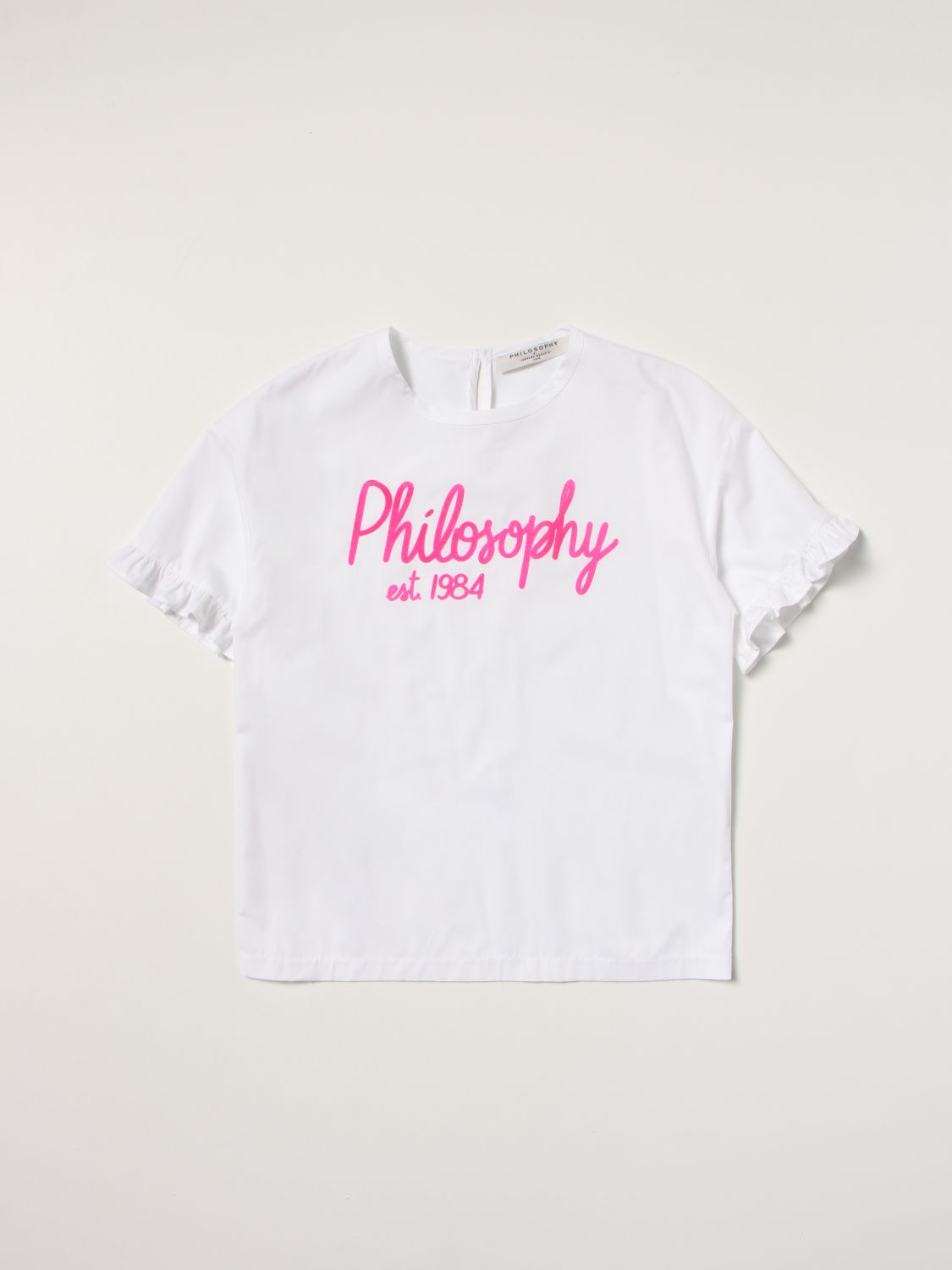 T-shirt Philosophy Di Lorenzo Serafini: T-shirt Philosophy Di Lorenzo Serafini con logo bianco 1