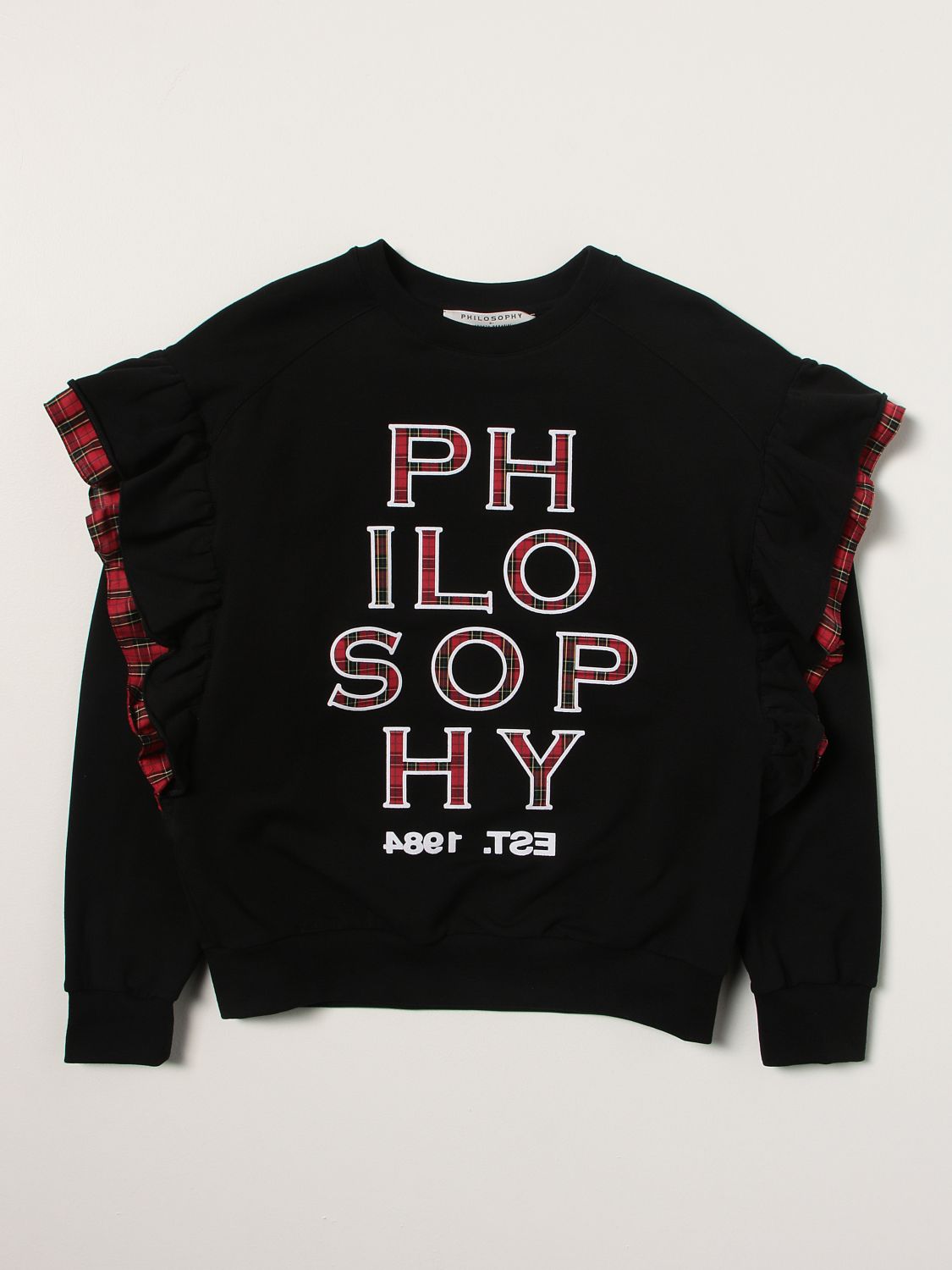 PHILOSOPHY DI LORENZO SERAFINI: sweatshirt with logo - Black | Sweater  Philosophy Di Lorenzo Serafini PJFE58 GIGLIO.COM
