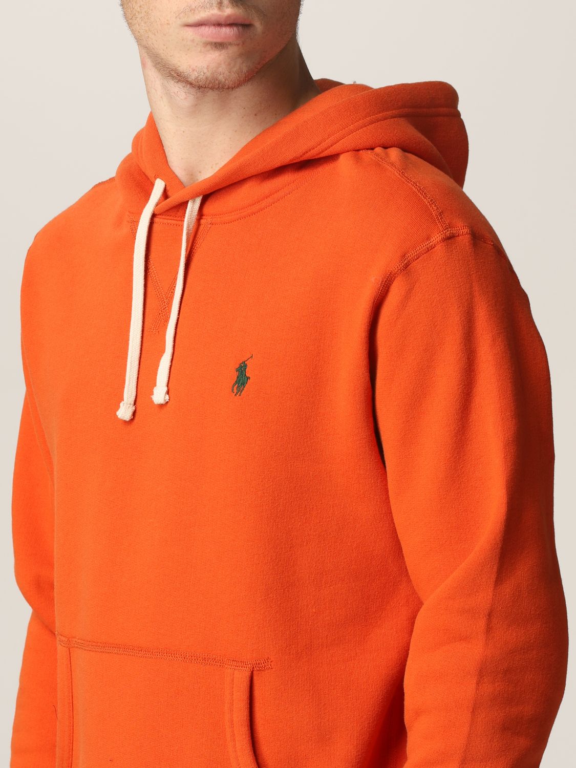 Polo Ralph Lauren Icon Logo Athletic Hoodie In Orange 
