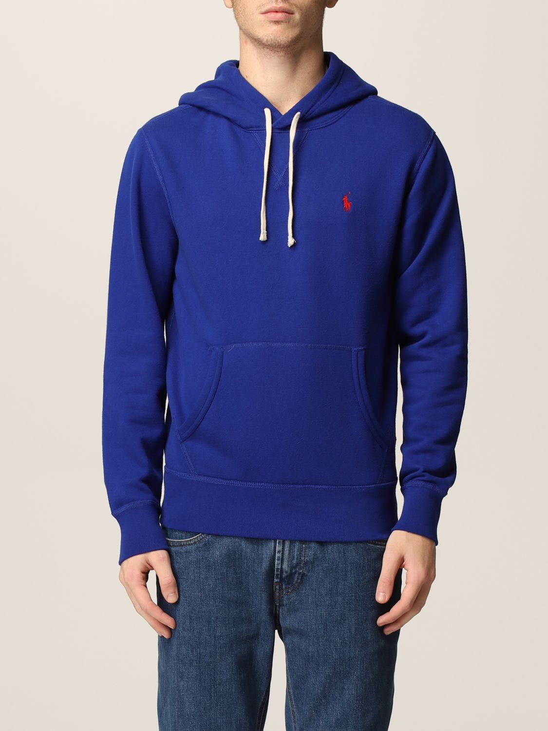POLO RALPH LAUREN: jumper with logo - Royal Blue | Polo Ralph Lauren  sweatshirt 710766778 online on 