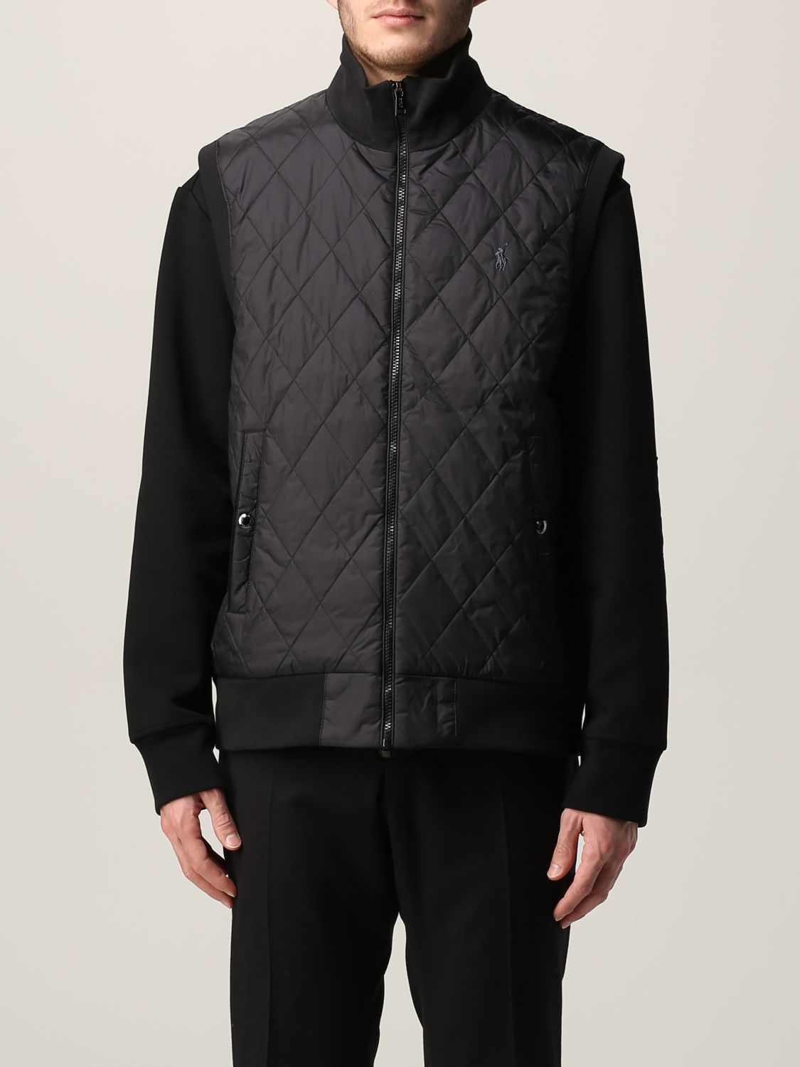 LAUREN: vest - Black | Ralph Lauren suit vest 710850417 online on GIGLIO.COM
