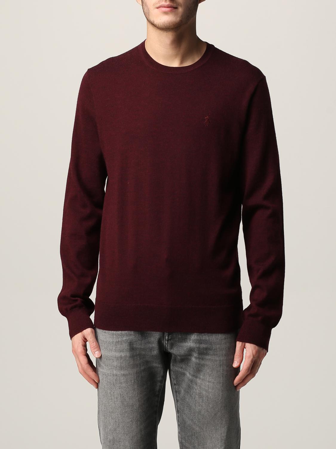 polo burgundy sweater