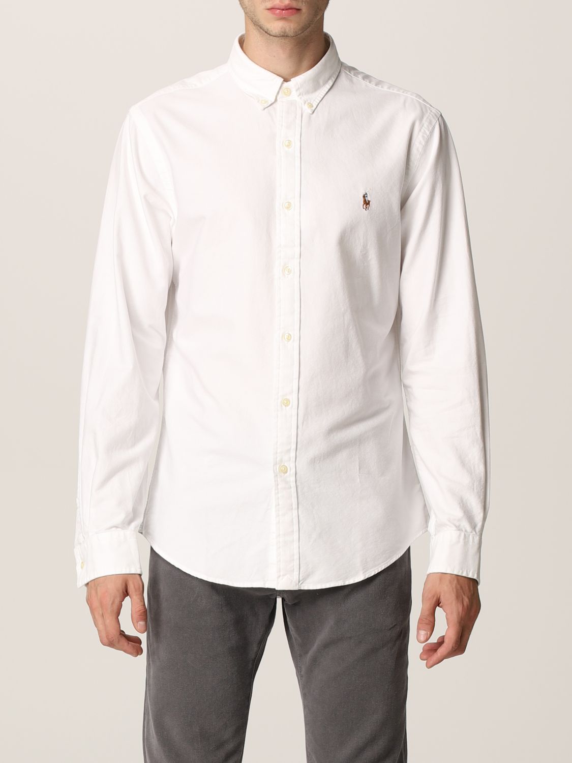 POLO RALPH LAUREN: Рубашка для него - Белый | Polo Ralph Lauren Рубашка  710549084 на сайте GIGLIO.COM