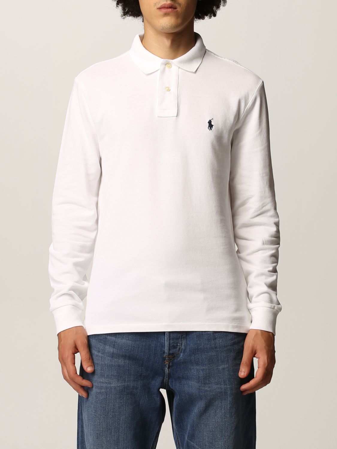 POLO RALPH LAUREN: polo shirt in pique cotton - White | Polo Ralph Lauren  polo shirt 710681126 online on 