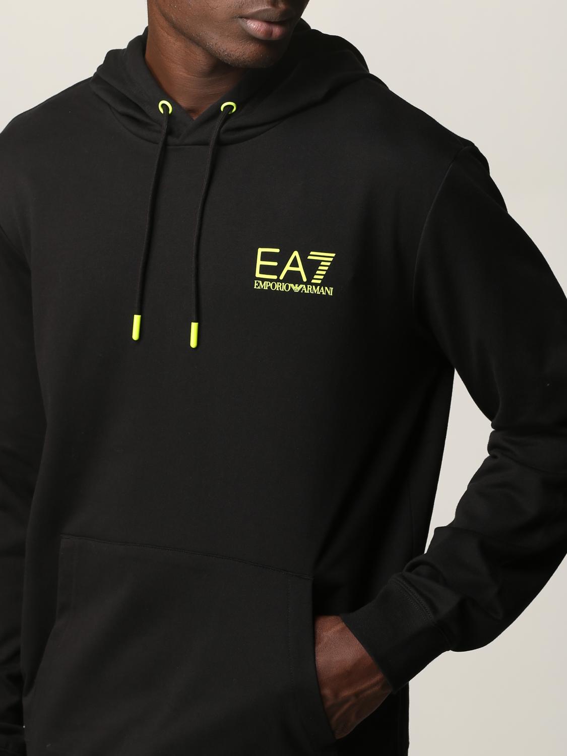 ea7 black hoodie