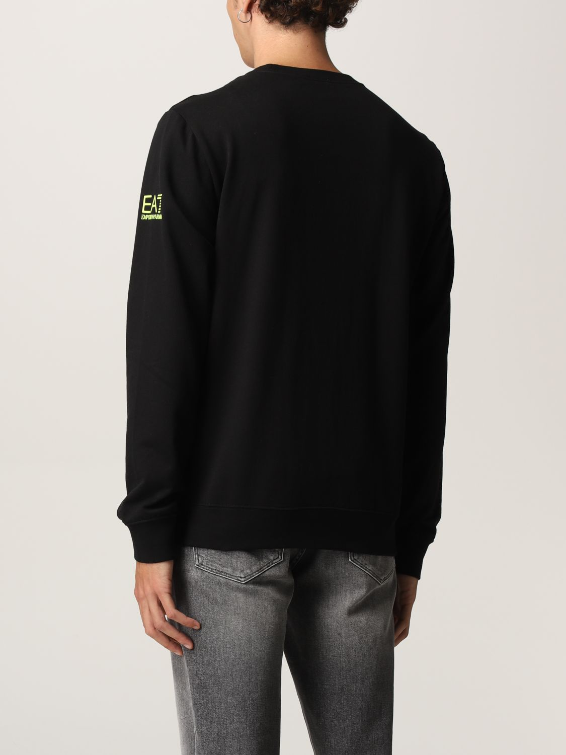 EA7: sweatshirt for man - Black | Ea7 sweatshirt 6KPM45 PJ05Z online on ...