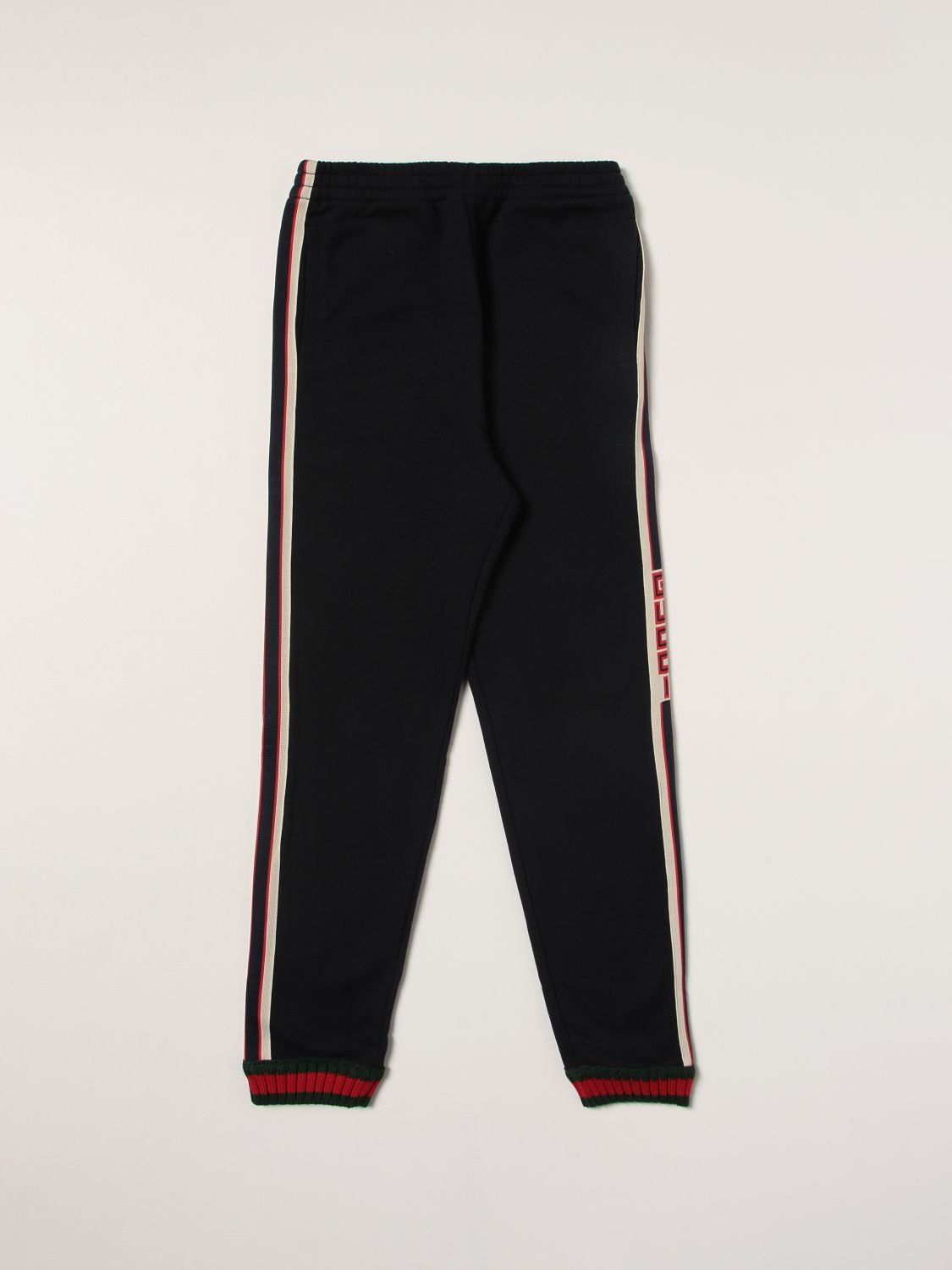 GUCCI: pants for boys Blue Gucci pants 497950 X9L52 online at