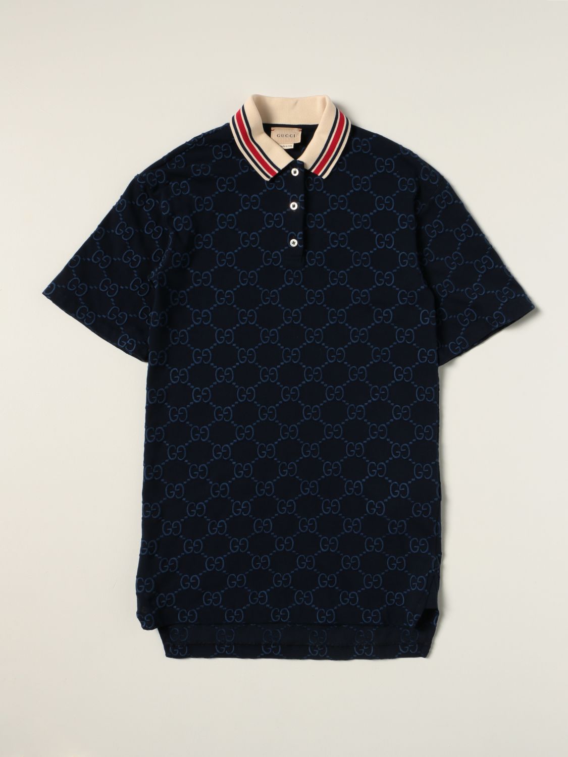 Interlocking G logo-print polo shirt, Gucci Kids