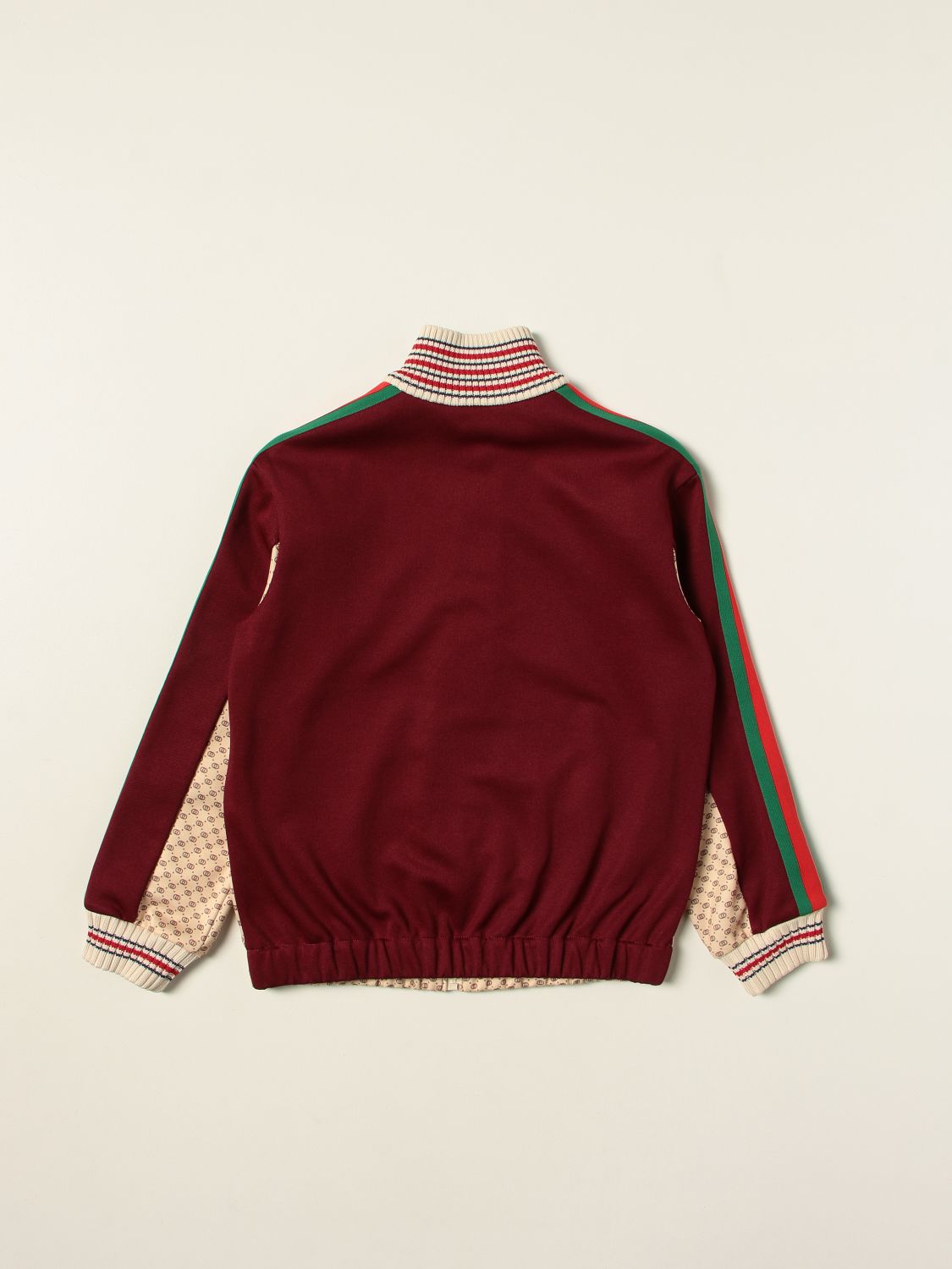 Jacket Gucci: Gucci zip sweatshirt with all over GG logo beige 2